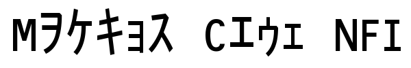 Matrix Code NFI font preview